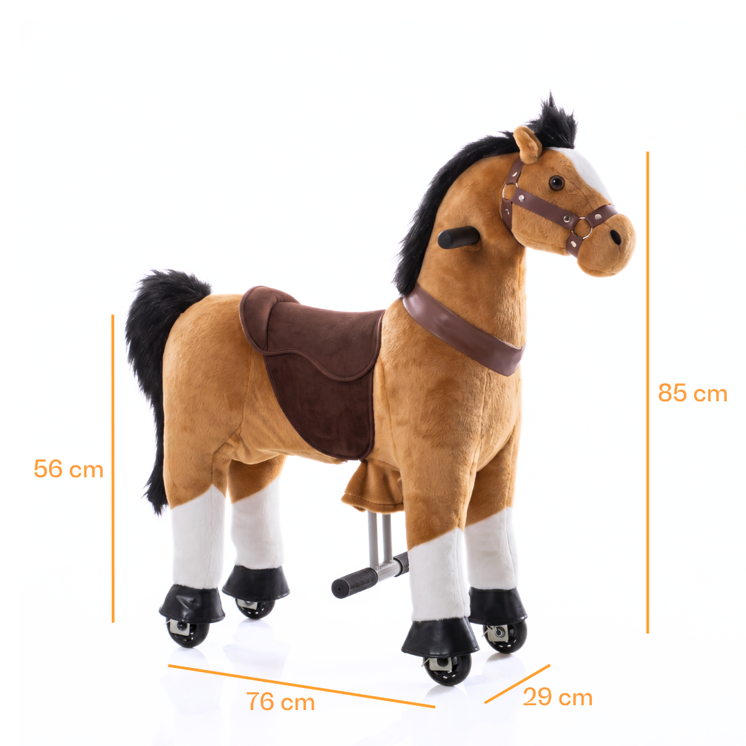 Vrooomy® Mechanische Pony S - Bruin