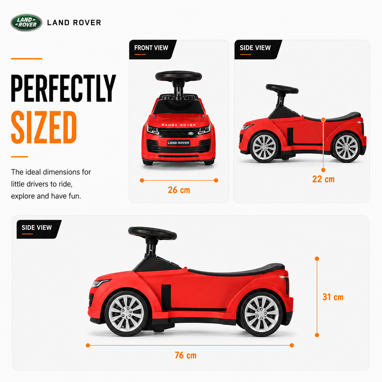 Loopauto Range Rover Vogue rood