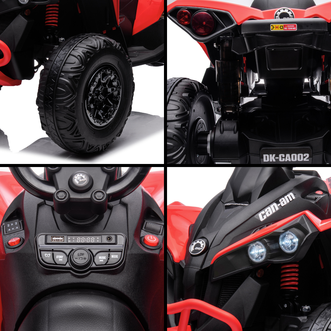Elektrische Quad Can Am Renegade 850 12V rood