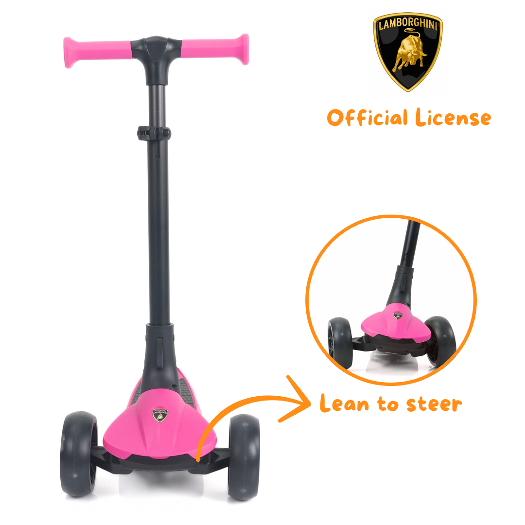 Lamborghini Patinete infantil - Rosa