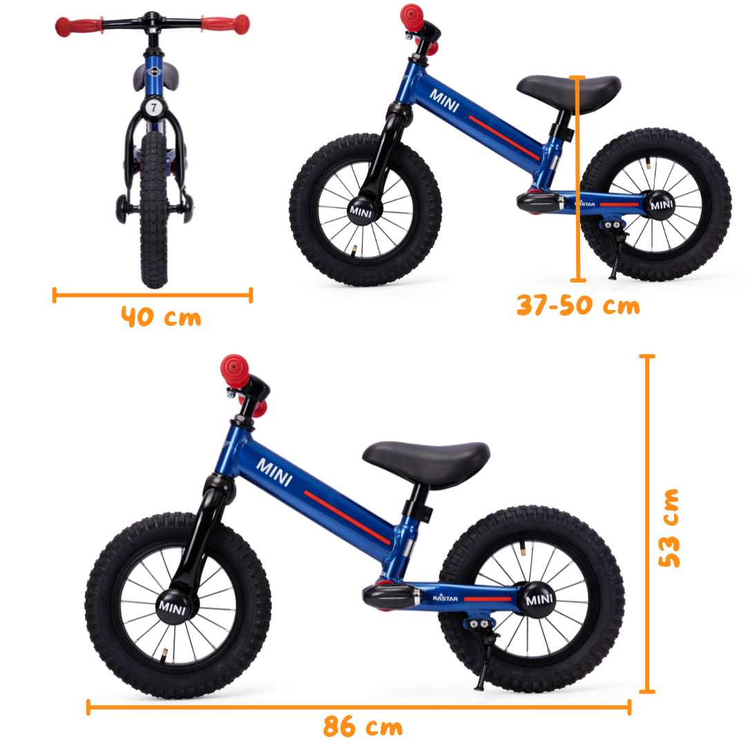 MINI Loopfiets 12" - Blauw