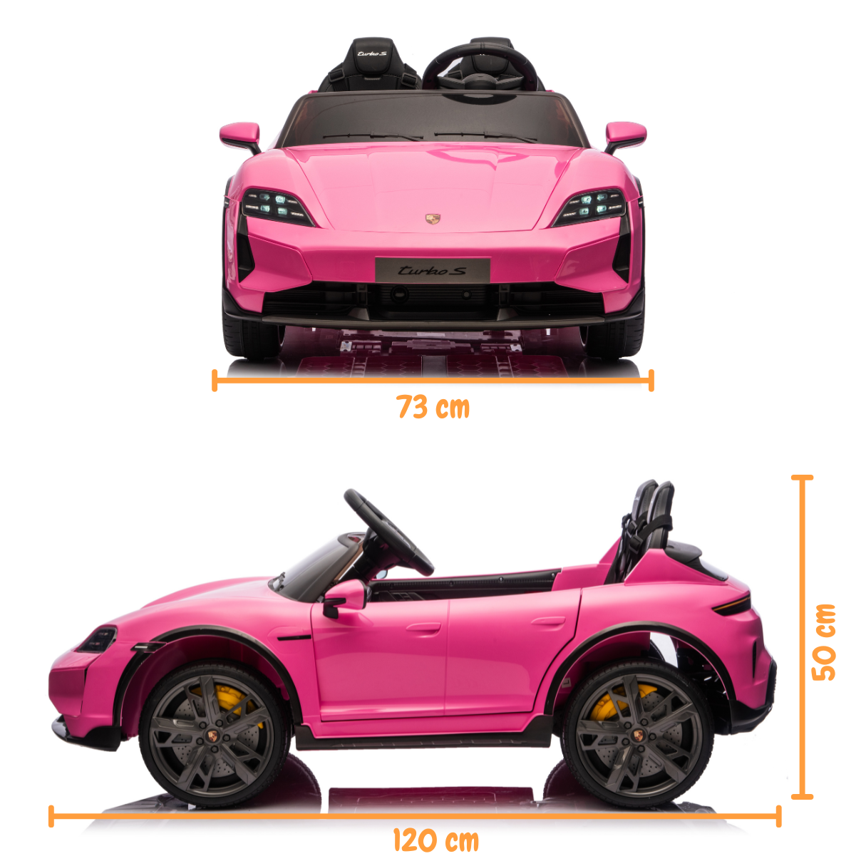 Porsche Taycan Turbo S (2-persoons) - Roze