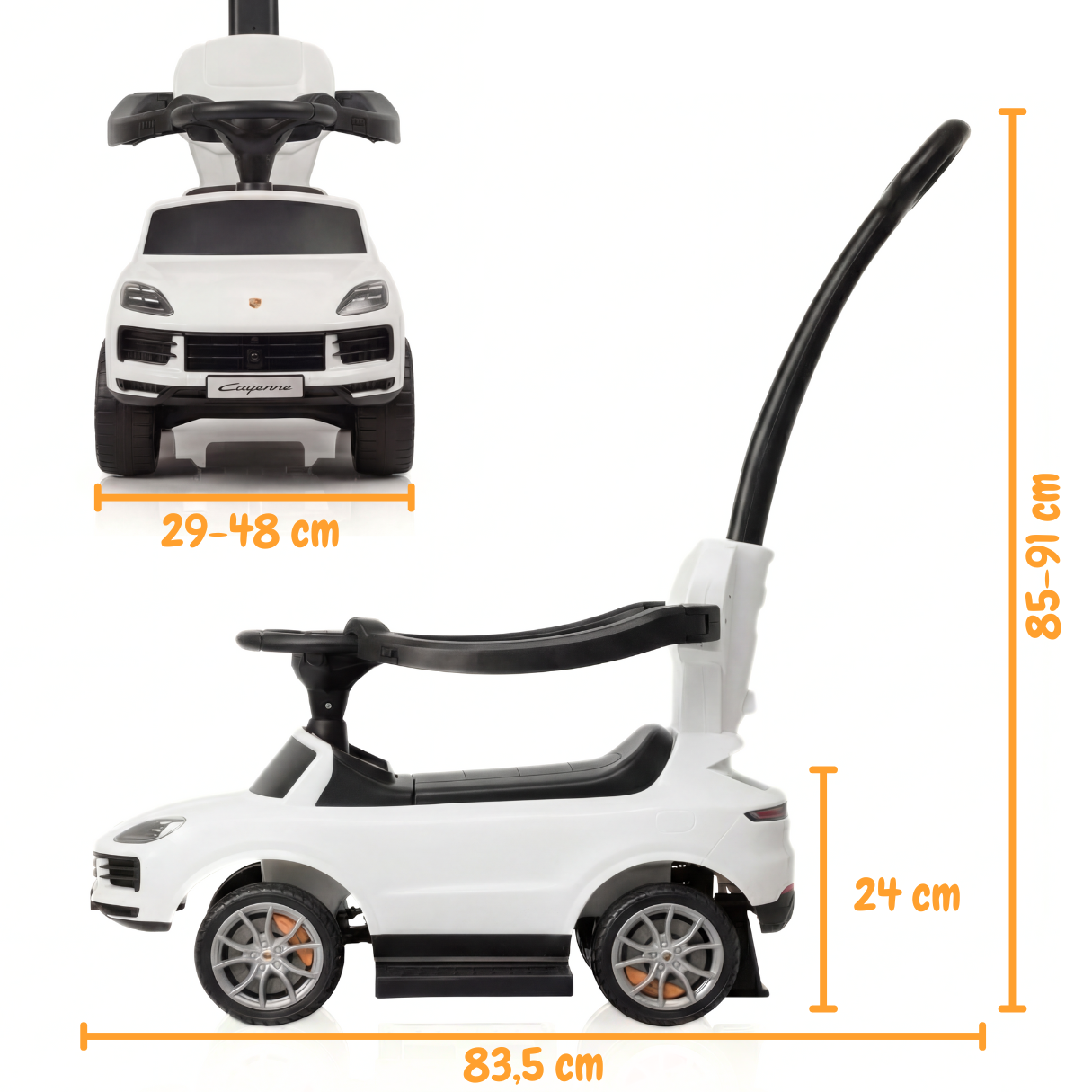 Porsche Cayenne Turbo S 3 em 1 - Branco