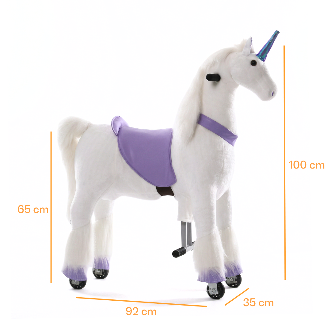 Vrooomy® Unicornio Mecánico L - Púrpura