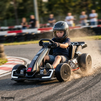 Audi Drift e-Gokart - Zwart