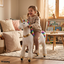 Vrooomy® Unicornio mecánico S - Blanco