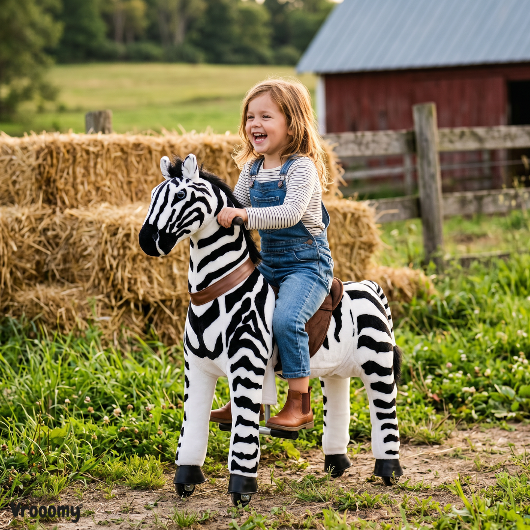 Vrooomy® Mechanisches Zebra L