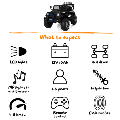 Vrooomy® 4x4 - Negro