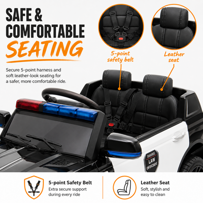 Elektrische kinderauto Vrooomy® Evoque S Politie