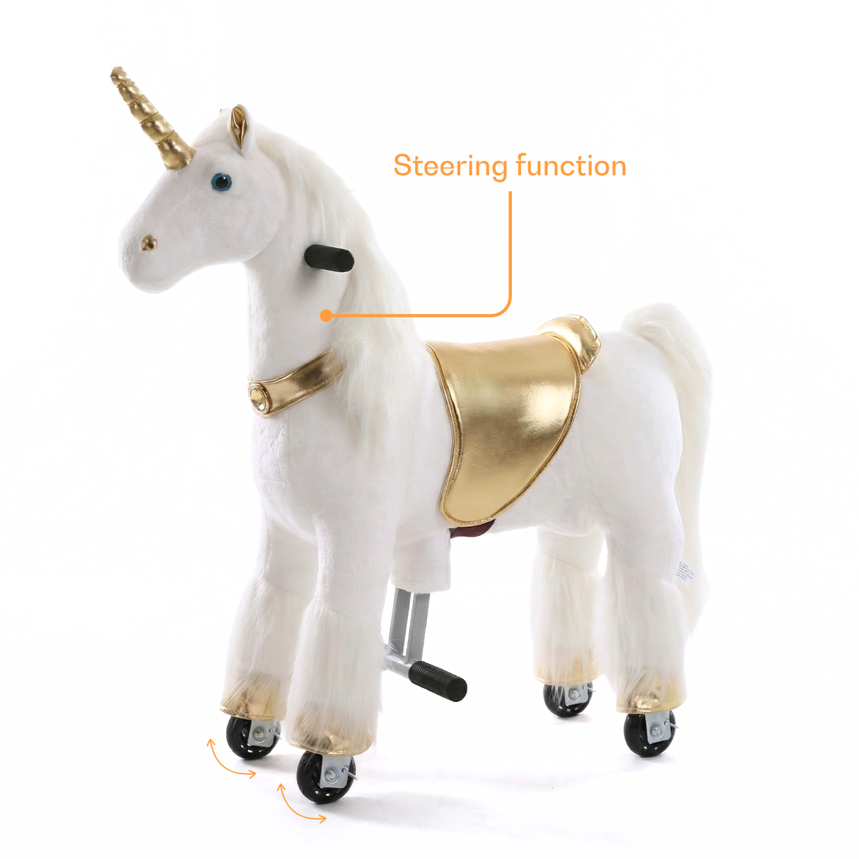 Vrooomy® Mechanische Eenhoorn S - Goud