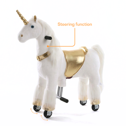 Vrooomy® Mechanische Eenhoorn S - Goud