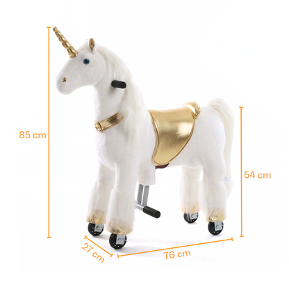 Vrooomy® Mechanische Eenhoorn S - Goud