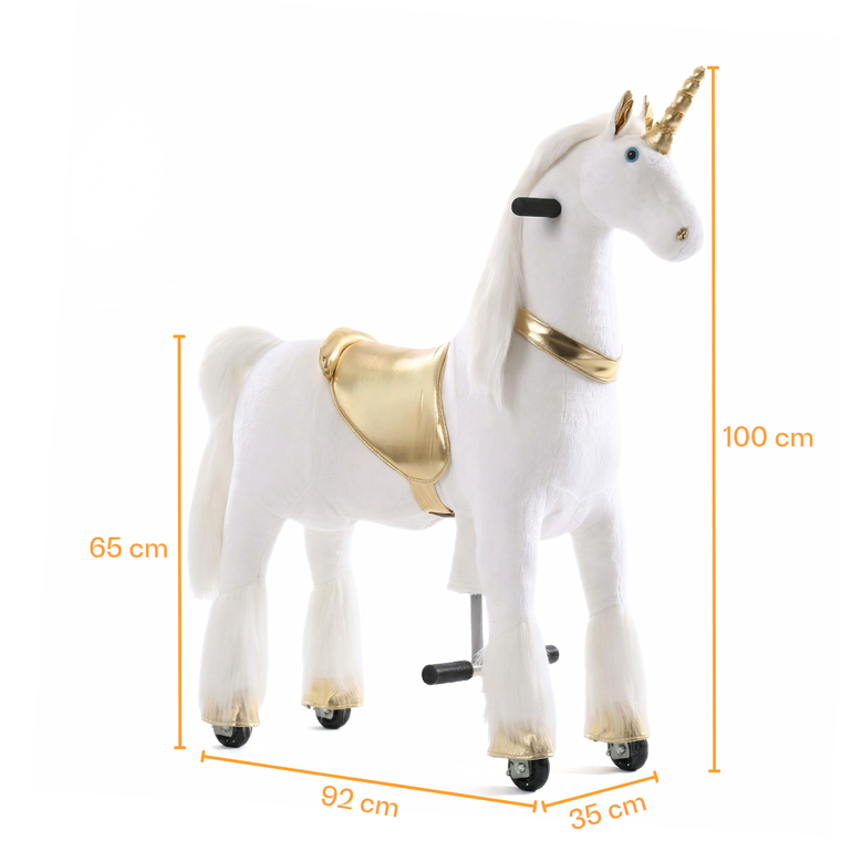 Vrooomy® Licorne Mécanique L - Or