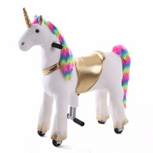 Vrooomy® Mechanische Eenhoorn S - Regenboog
