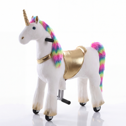 Vrooomy® Mechanische Eenhoorn S - Regenboog