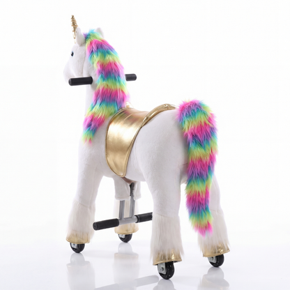 Vrooomy® Mechanische Eenhoorn S - Regenboog