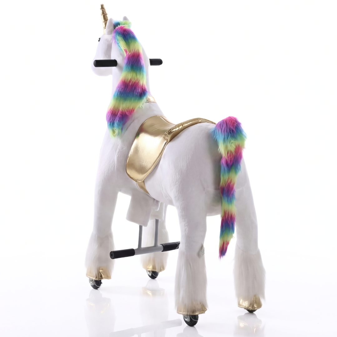 Vrooomy® Unicornio mecánico L - Blanco