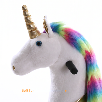 Vrooomy® Unicornio mecánico L - Blanco