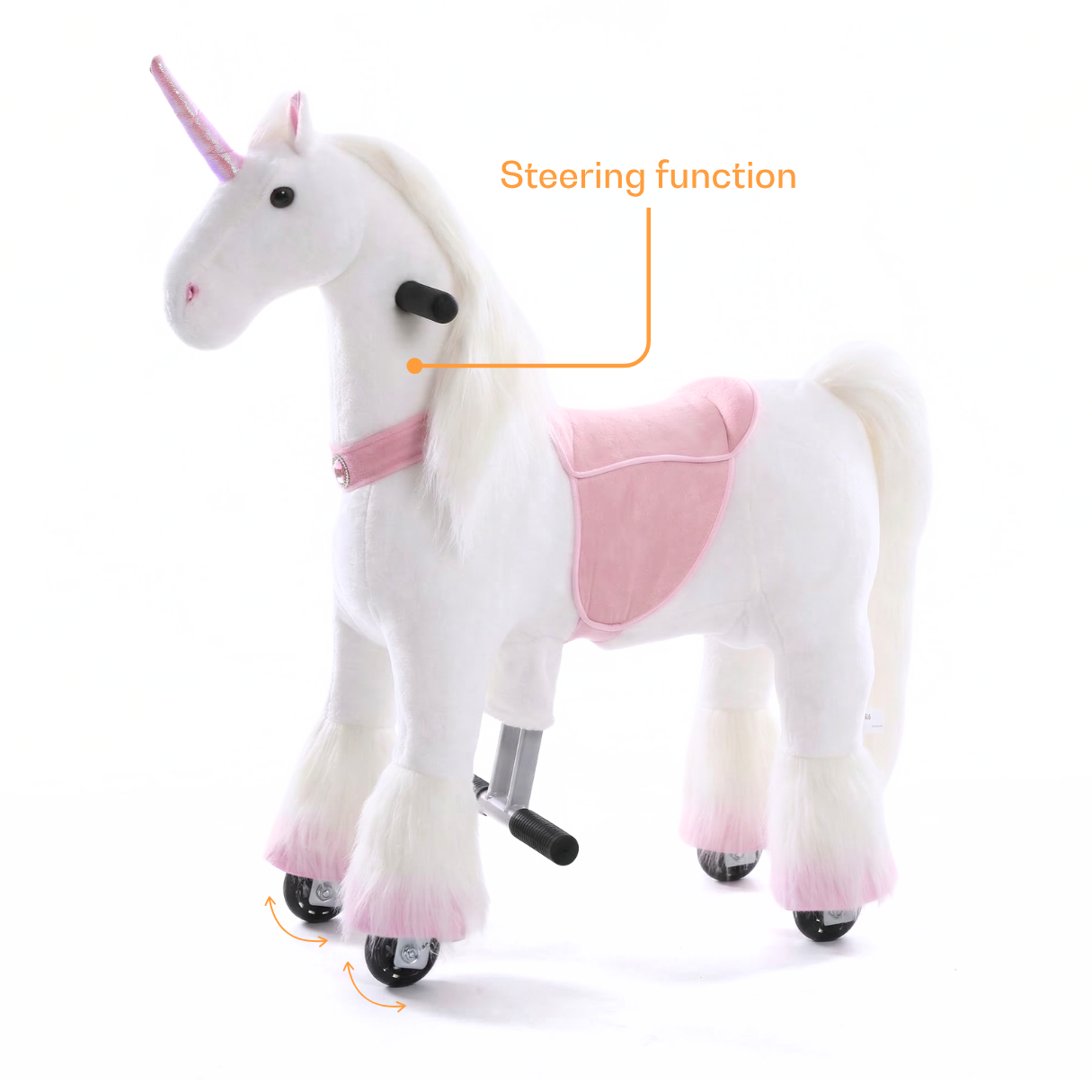 Vrooomy® Mechanisches Einhorn S - Rosa