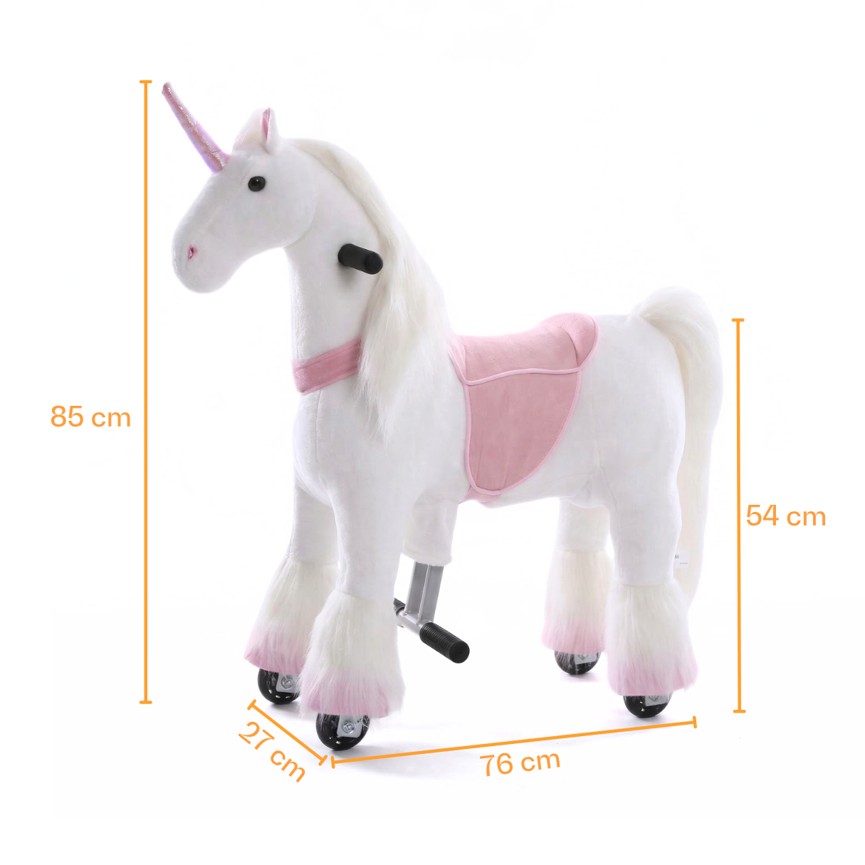 Vrooomy® Mechanisches Einhorn S - Rosa