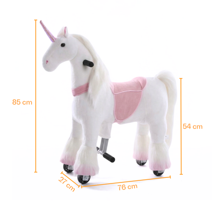 Vrooomy® Mechanisches Einhorn S - Rosa