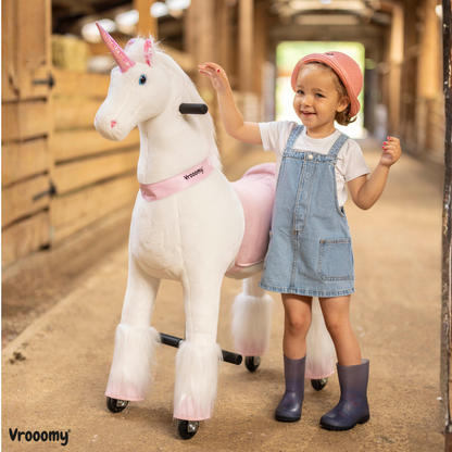 Vrooomy® Mechanische Eenhoorn L - Roze