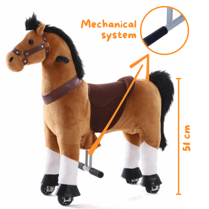Vrooomy® Mechanische Pony S – Braun