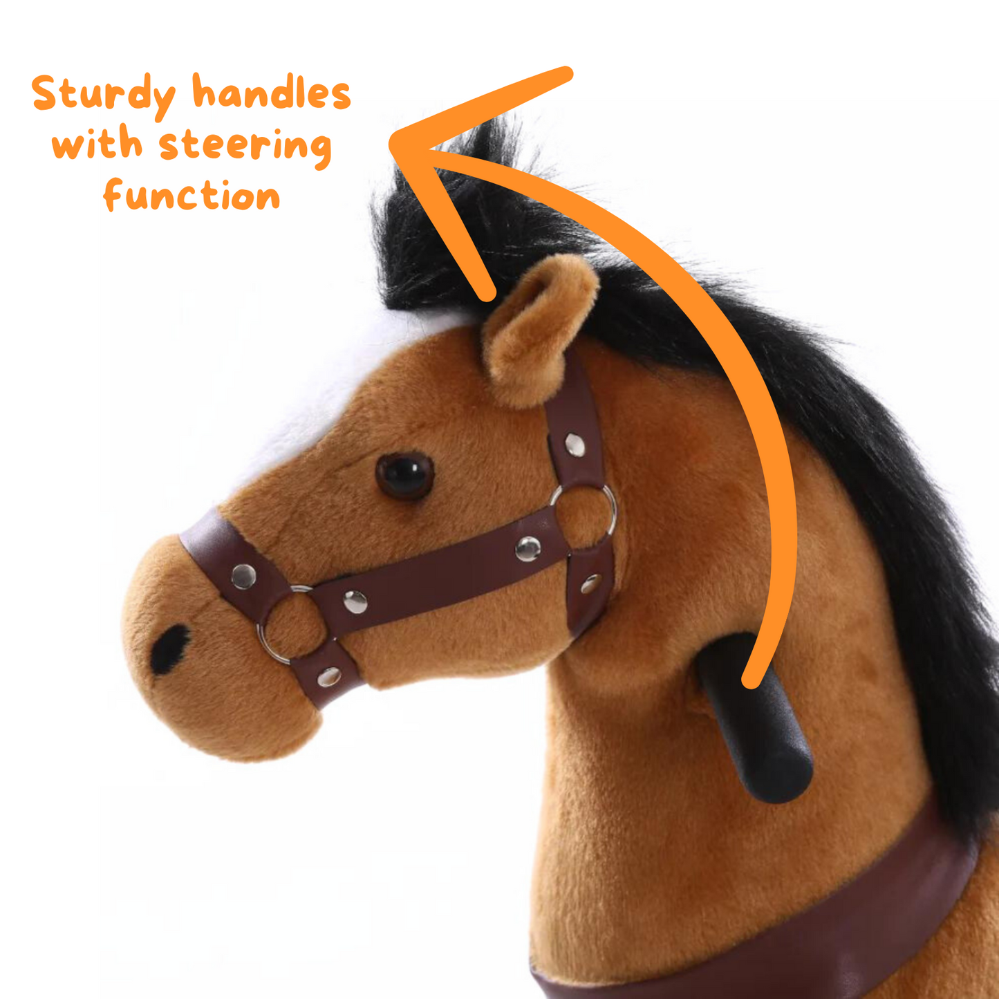 Vrooomy® Mechanische Pony S – Braun