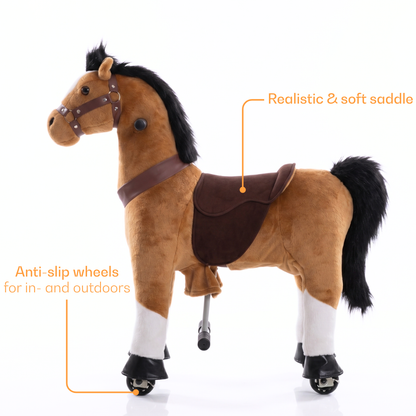 Vrooomy® Mechanische Pony S - Bruin