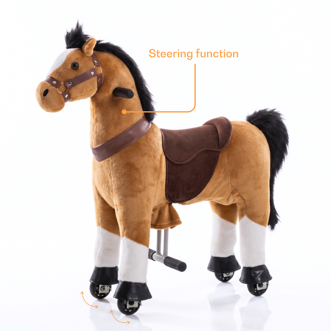 Vrooomy® Mechanische Pony S - Bruin