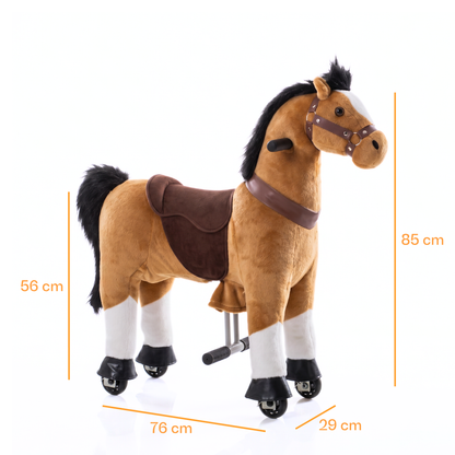Vrooomy® Mechanische Pony S - Bruin