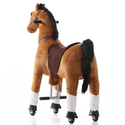 Vrooomy® Pony mecánico L - Marrón