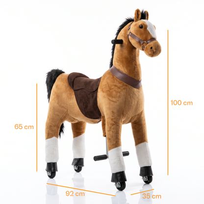 Vrooomy® Pony mecánico L - Marrón