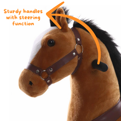 Vrooomy® Mechanische Pony L – Braun