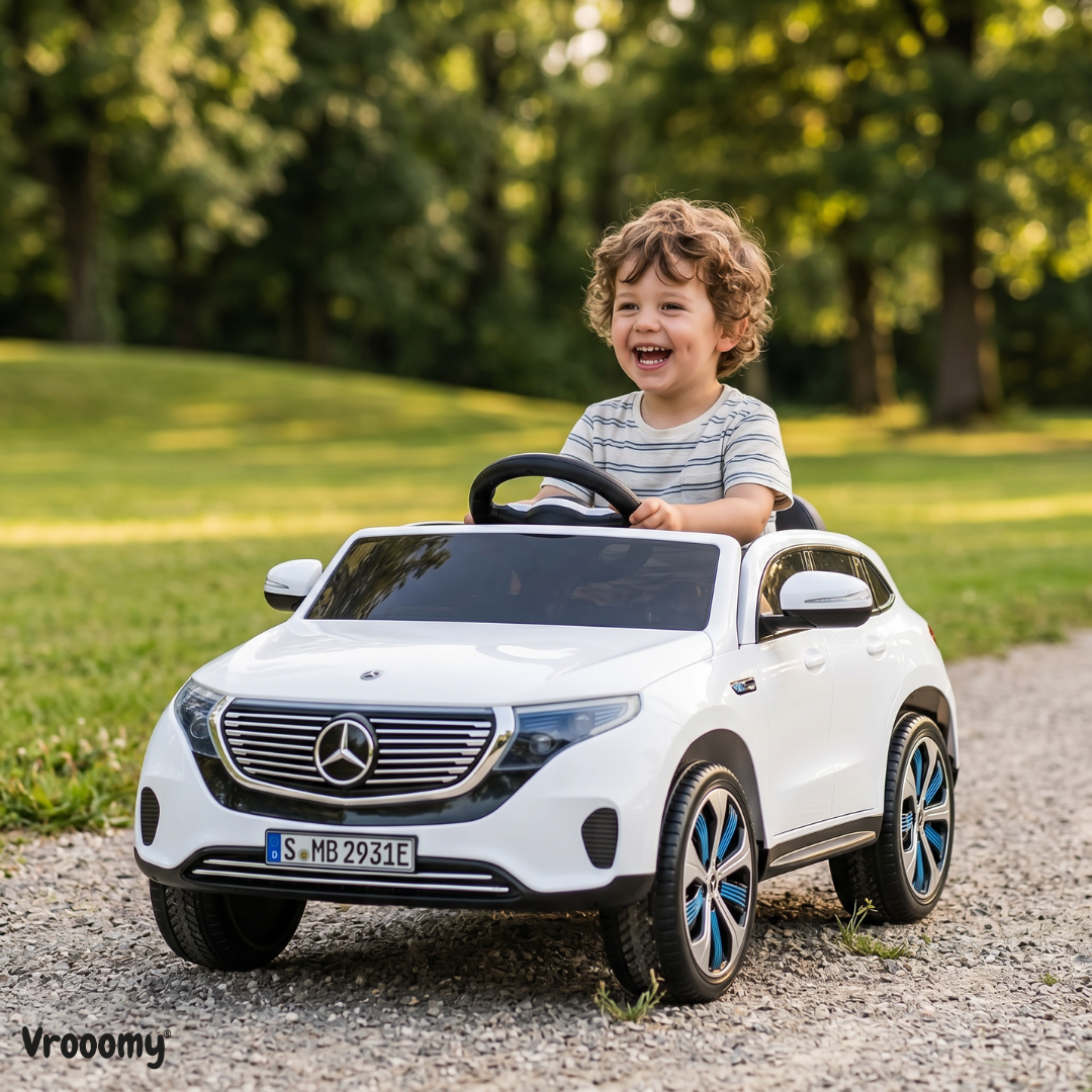 Mercedes-Benz EQC400 12V elektrische kinderauto wit – kenmerken en specificaties
