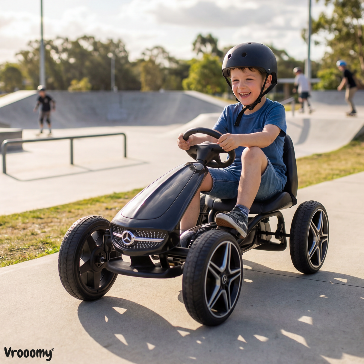 Mercedes Pedal Go-kart – Black | Children's Go-kart