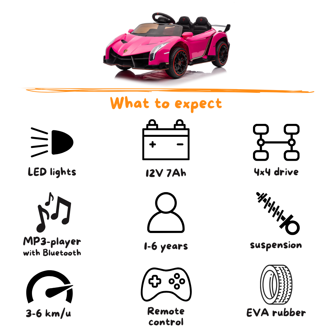 Lamborghini Veneno - Rose