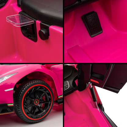 Elektrische kinderauto Lamborghini Veneno 12V roze