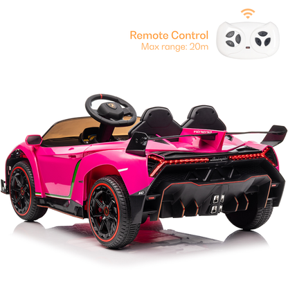 Elektrische kinderauto Lamborghini Veneno 12V roze
