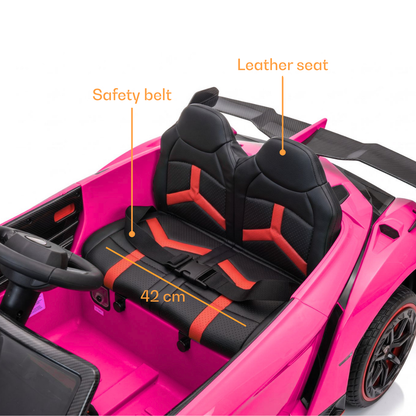 Elektrische kinderauto Lamborghini Veneno 12V roze