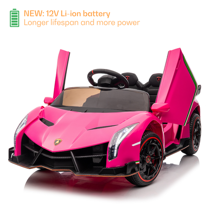 Elektrische kinderauto Lamborghini Veneno 12V roze