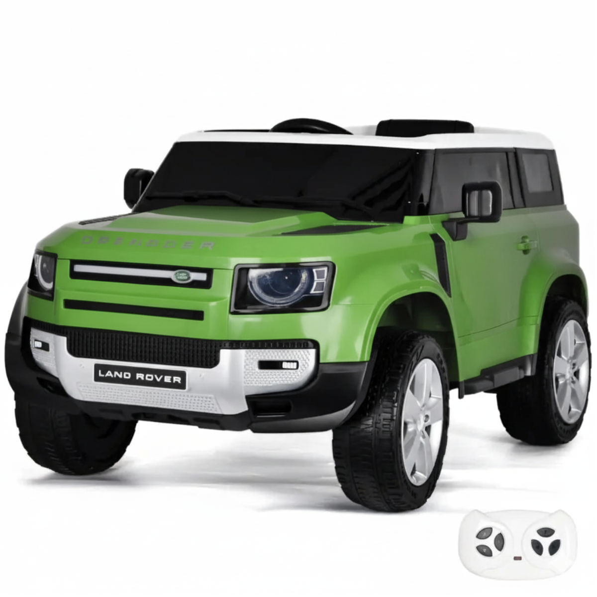 Land Rover Defender 90 Electric Kids Car 12V – Green | 1-6 Years – Vrooomy®