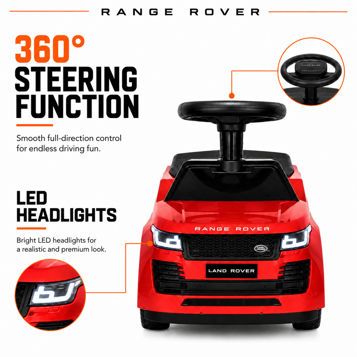 Loopauto Range Rover Vogue rood