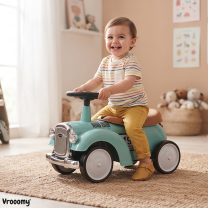 Vrooomy® Classic 1930 loopauto groen – kenmerken en specificaties
