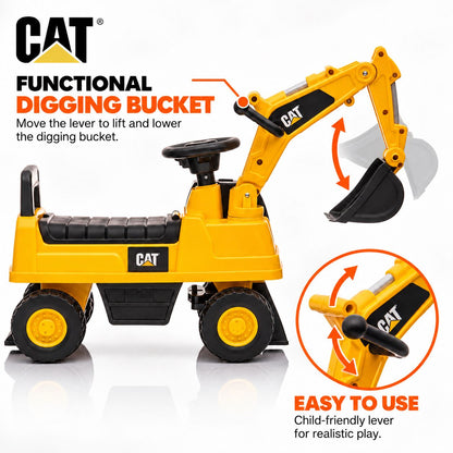CAT graafmachine loopauto geel – foto 5