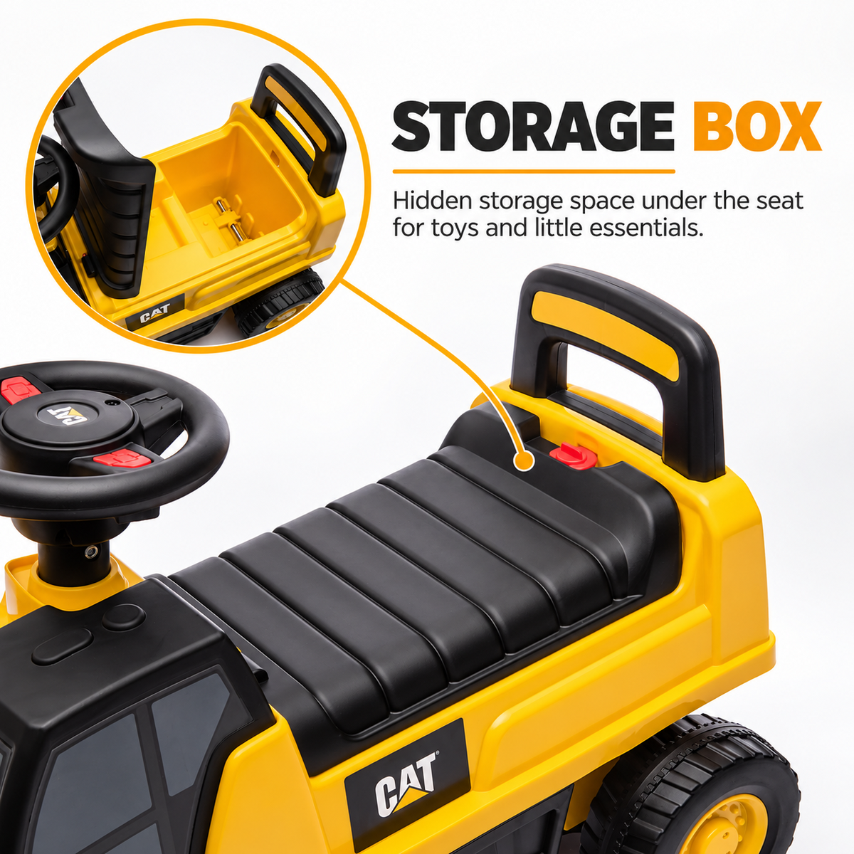 CAT graafmachine loopauto geel – foto 9