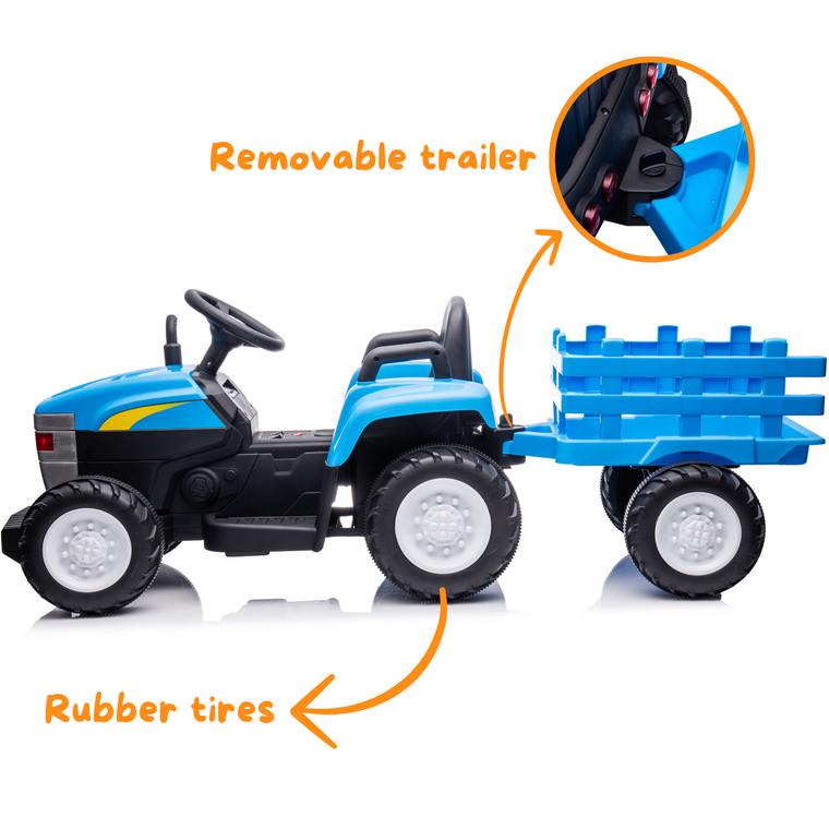 Vrooomy® Tractor T7 - Niebieski