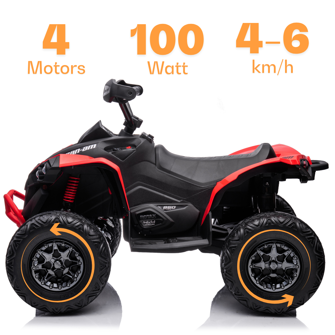 Elektrische Quad Can Am Renegade 850 12V rood