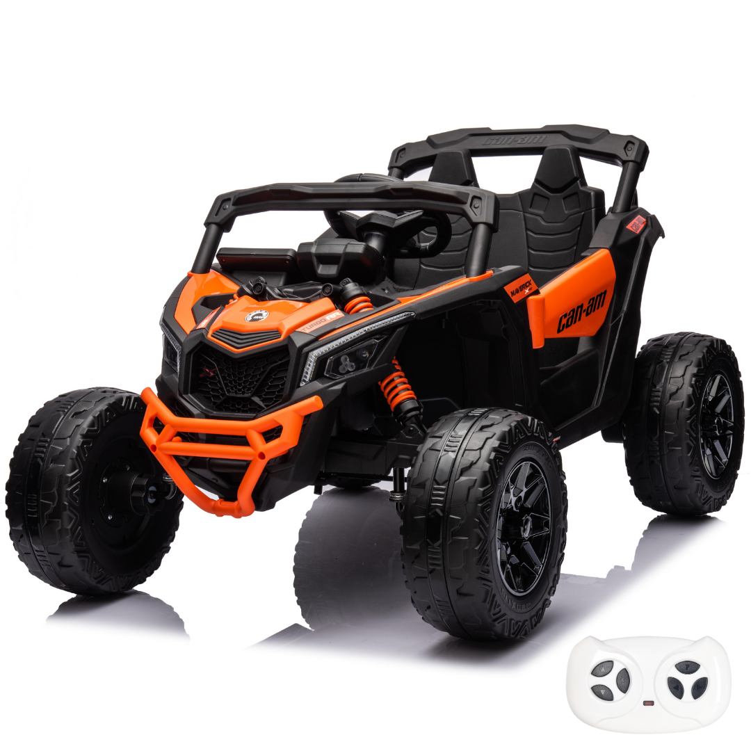 Elektrische Buggy Can-Am Maverick R 12V oranje – Vrooomy