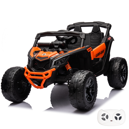 Elektrische Buggy Can-Am Maverick R 12V oranje – Vrooomy
